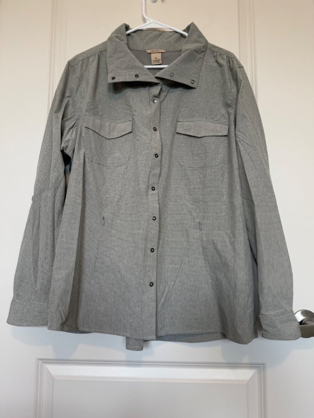 Duluth Trading Co. Womens Sol Survivor Snap-Up Shirt XL Sun Protection Shacket
